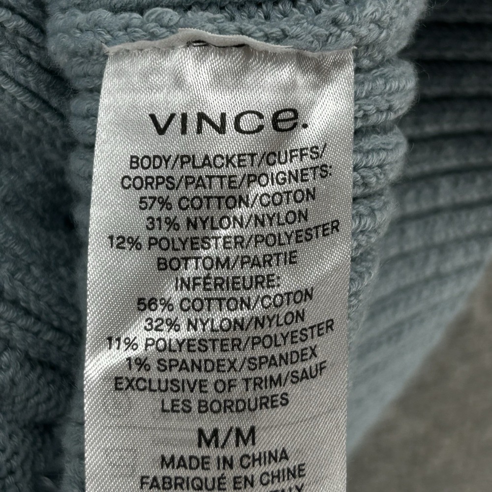 Vince Cable Knit Cardigan Women Size Medium Light Blue Casual - Picture 4 of 7